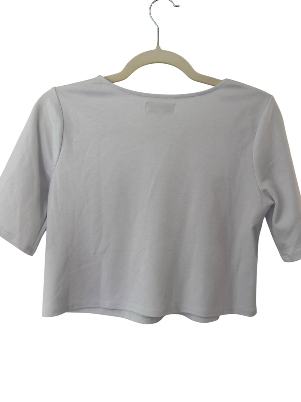 Ripley Rader off-white ponte knit extended short sleeve top Size 2 Small - Picture 6 of 10